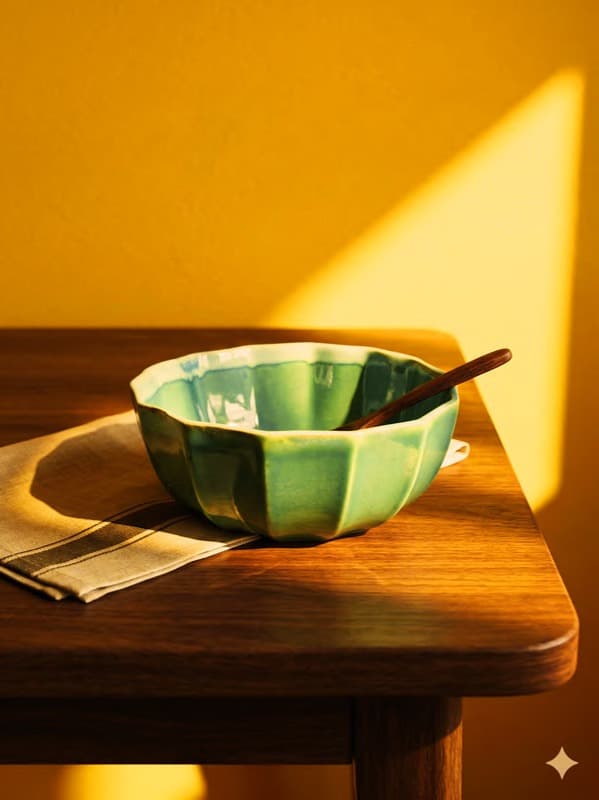 Ceramic Fluted Bowl