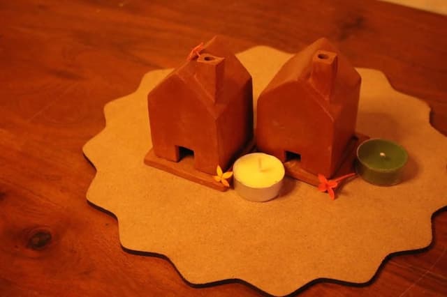Terracotta House with Chimney