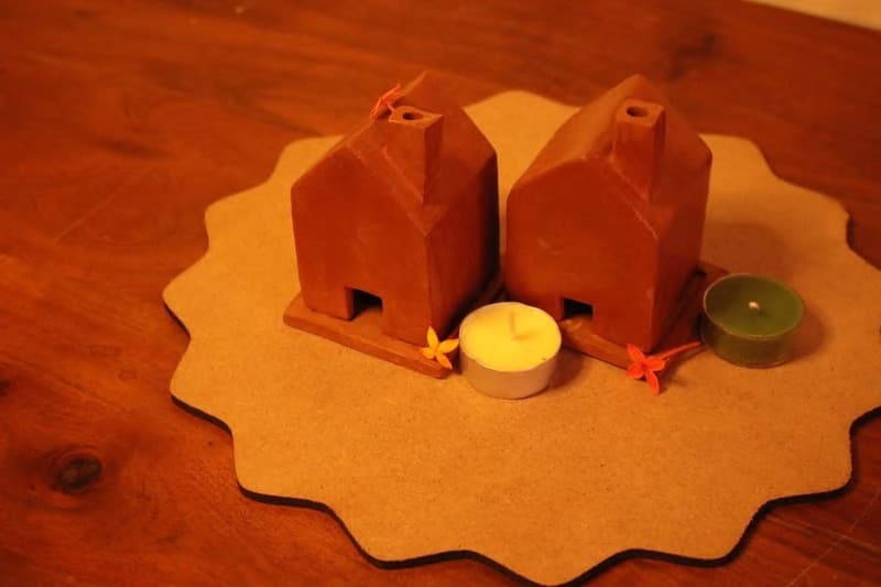 Terracotta House with Chimney