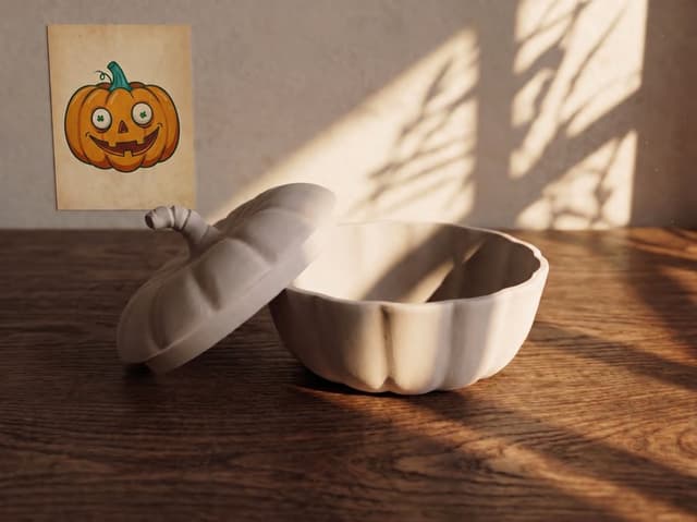 Personalise Your Pottery Kit: Pumpkin Bowl
