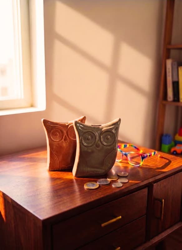 Ceramic Owl Piggy Bank