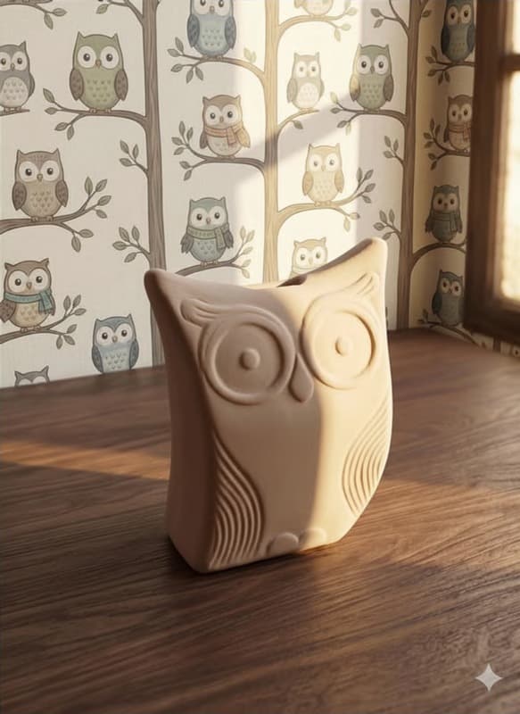 Personalise Your Pottery Kit: Owl Piggy Bank