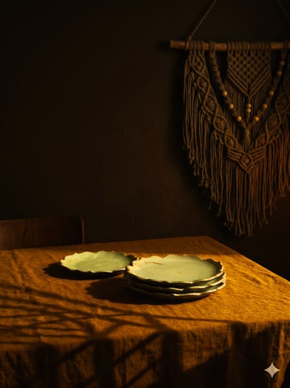 Ceramic Appetiser Plate (Scalloped)